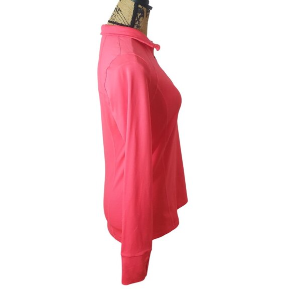 Xersion Womens Running Pullover S Pink 1/4 Zip Long Sleeve Semi Fit Sporty - Picture 4 of 6